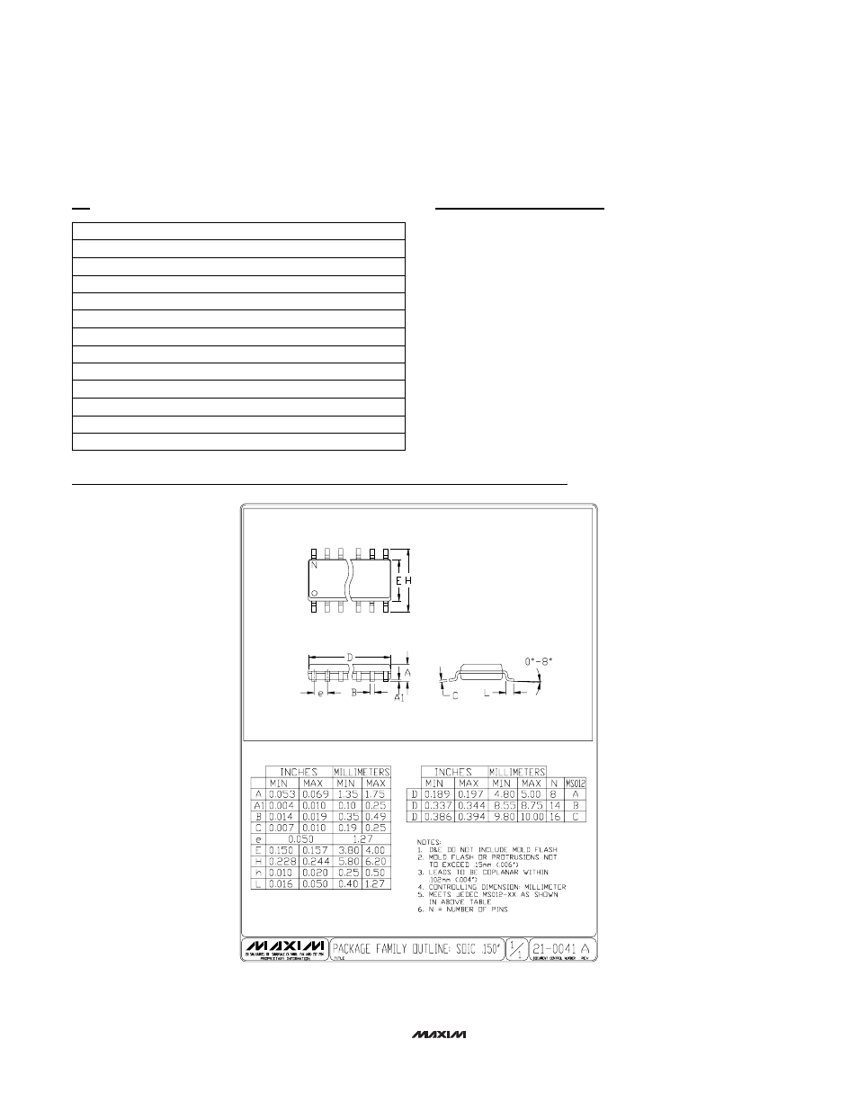 Package information, Ordering information (continued) chip information | Rainbow Electronics MAX7407 User Manual | Page 12 / 12