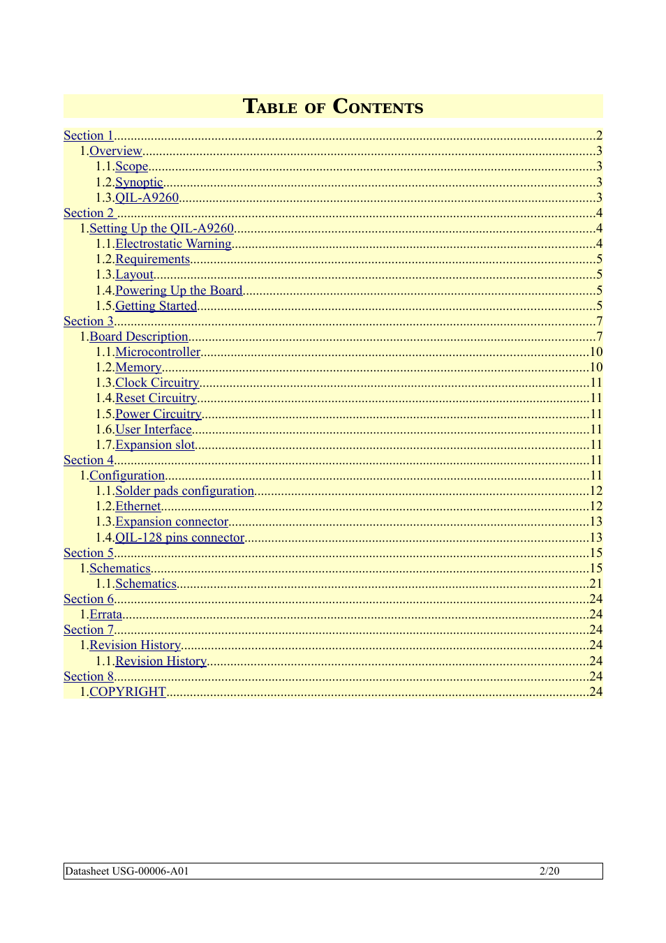 Rainbow Electronics QIL-A9260-C11 User Manual | Page 2 / 20