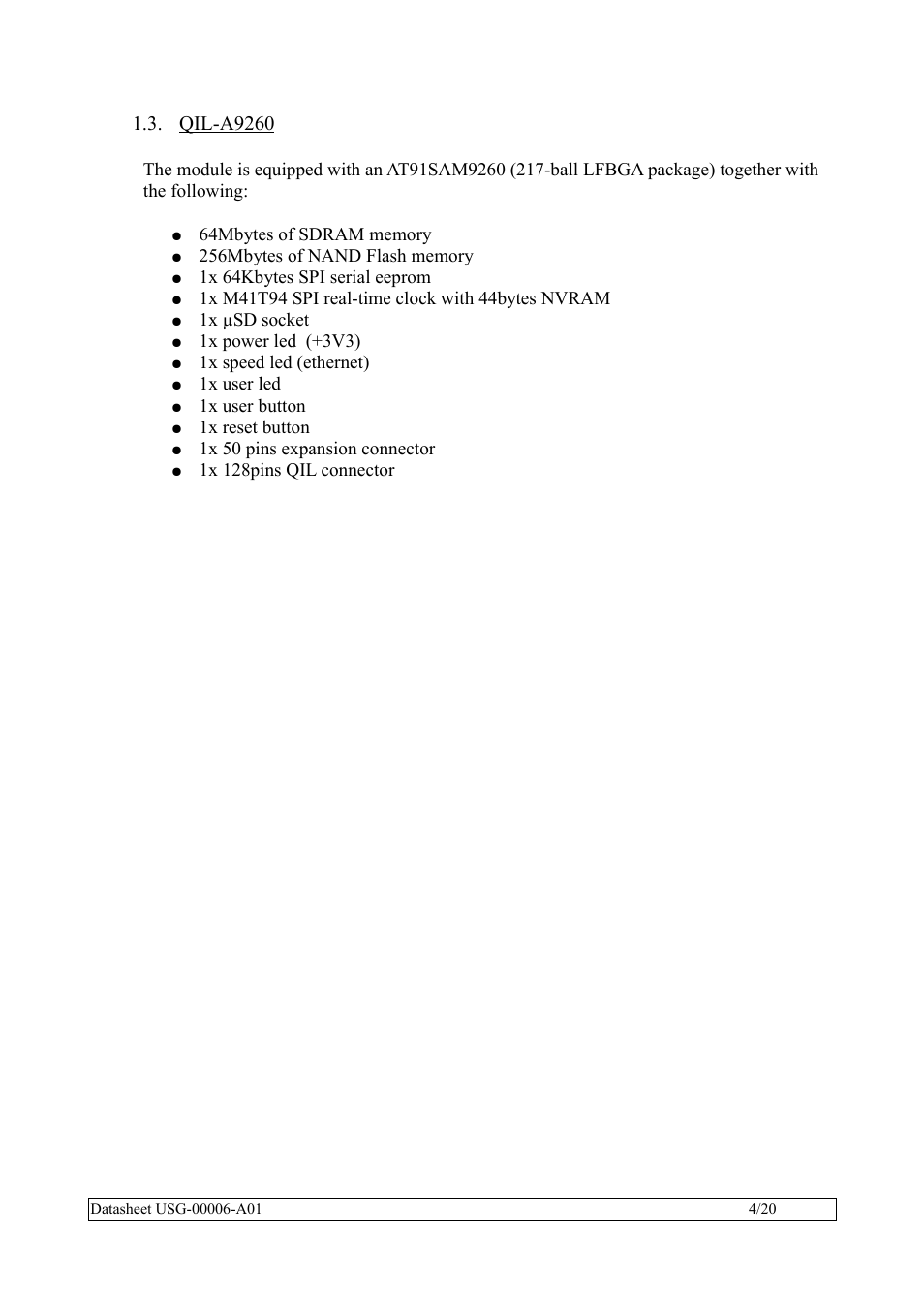 Qil-a9260 | Rainbow Electronics QIL-A9260-C11 User Manual | Page 4 / 20