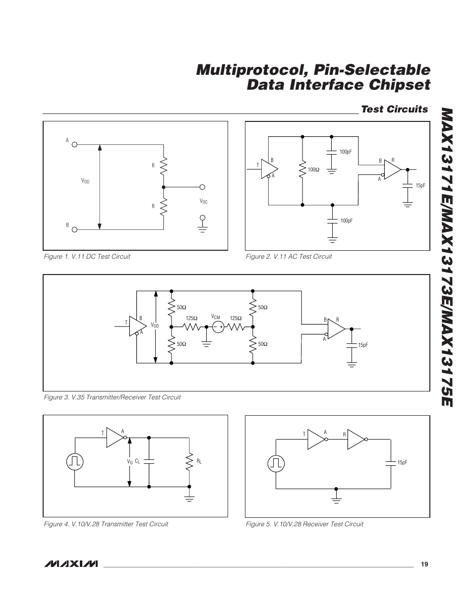 Test circuits | Rainbow Electronics MAX13175E User Manual | Page 19 / 38