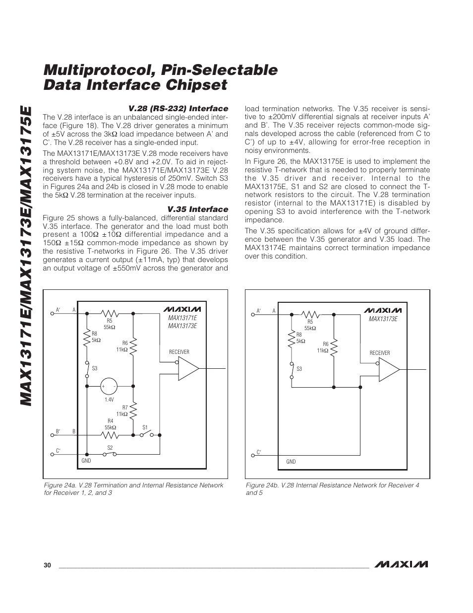 V.35 interface | Rainbow Electronics MAX13175E User Manual | Page 30 / 38