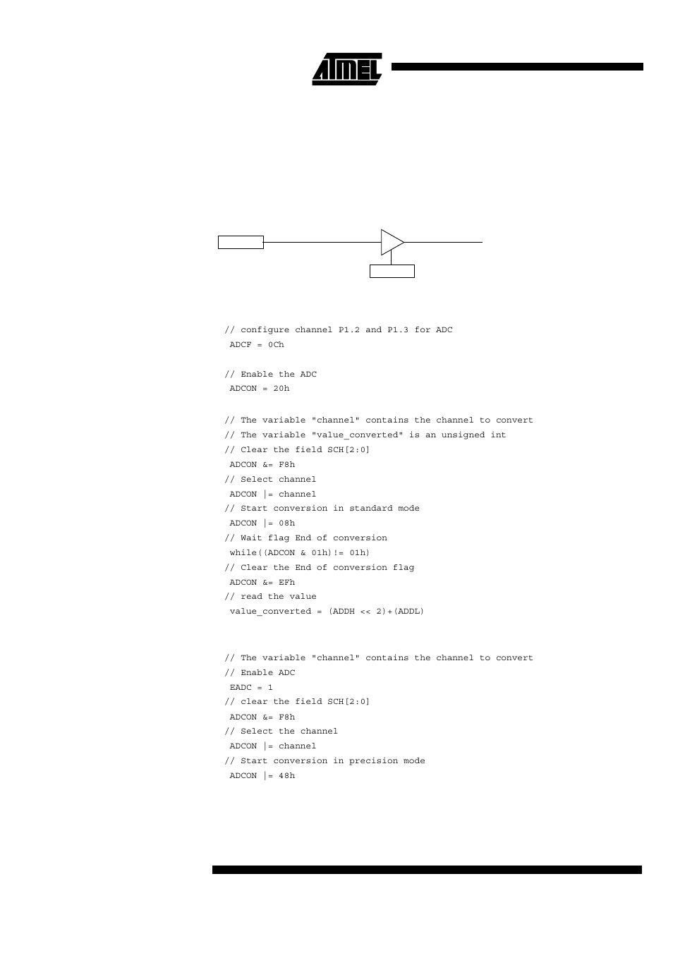 6 adc standby mode, 7 it adc management, 8 routines examples | Rainbow Electronics T89C51CC01 User Manual | Page 122 / 149