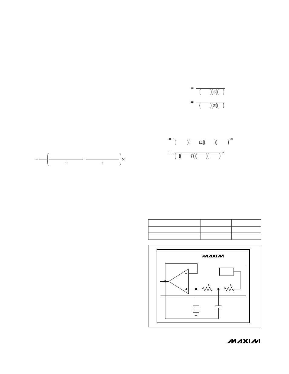 Table 2. coefficents to calculate c5 and c6 | Rainbow Electronics MAX7033 User Manual | Page 12 / 16