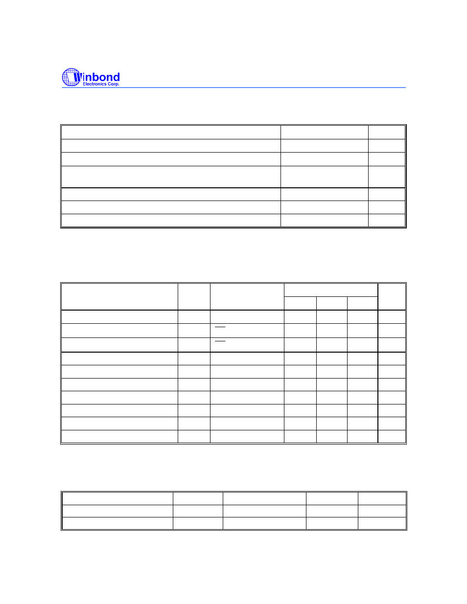 Dc characteristics, Capacitance | Rainbow Electronics W27E040 User Manual | Page 4 / 15