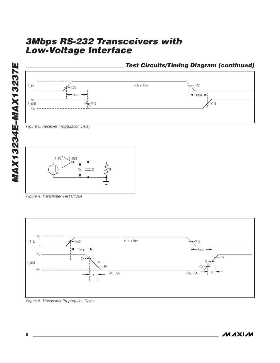 Test circuits/timing diagram (continued) | Rainbow Electronics MAX13237E User Manual | Page 6 / 16