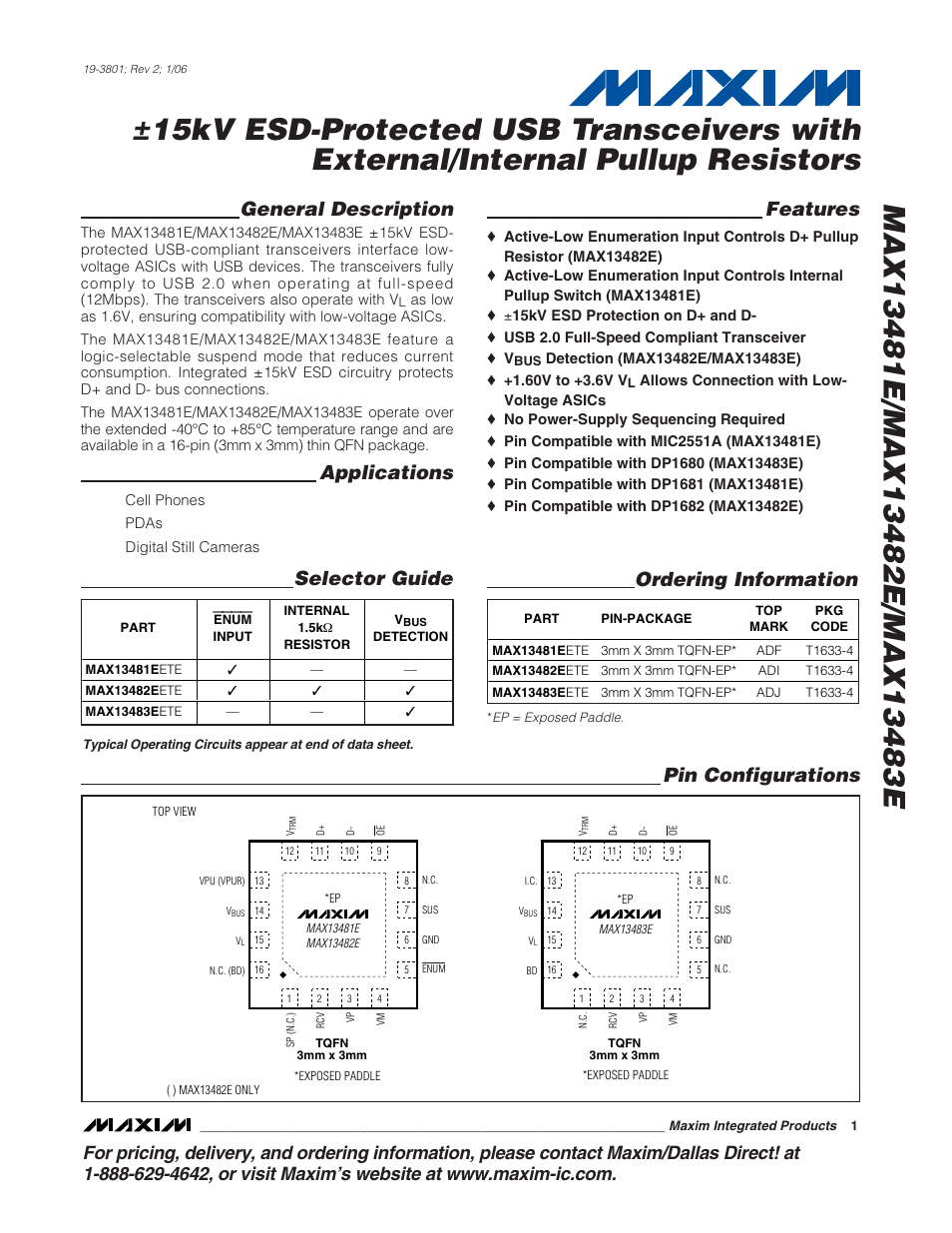 Rainbow Electronics MAX13483E User Manual | 19 pages