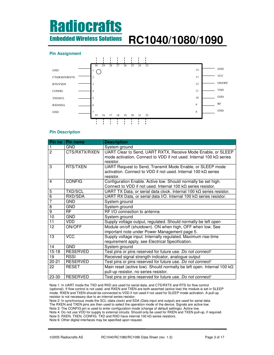 Rainbow Electronics RC1090 User Manual | Page 3 / 17