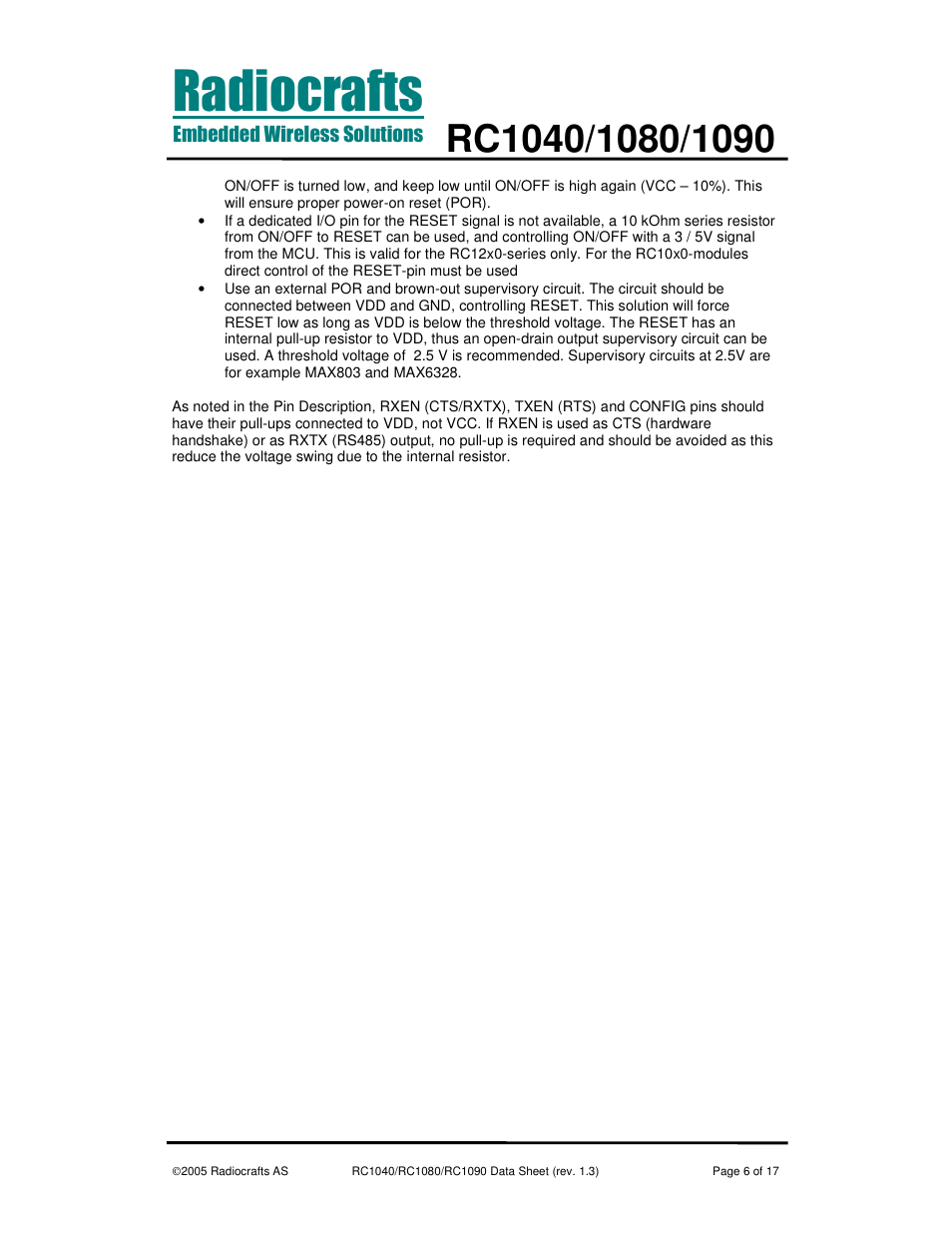 Rainbow Electronics RC1090 User Manual | Page 6 / 17