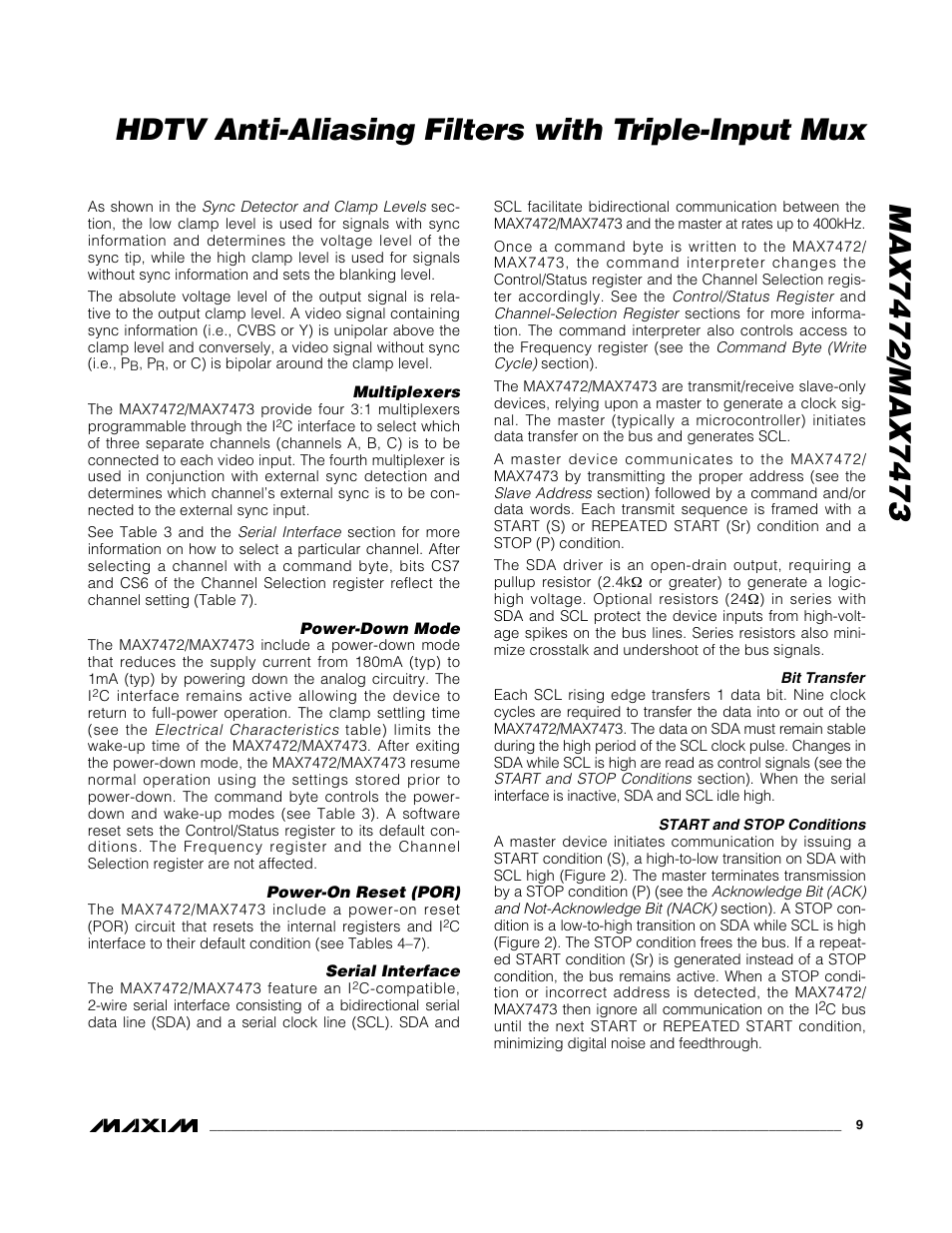 Rainbow Electronics MAX7473 User Manual | Page 9 / 19