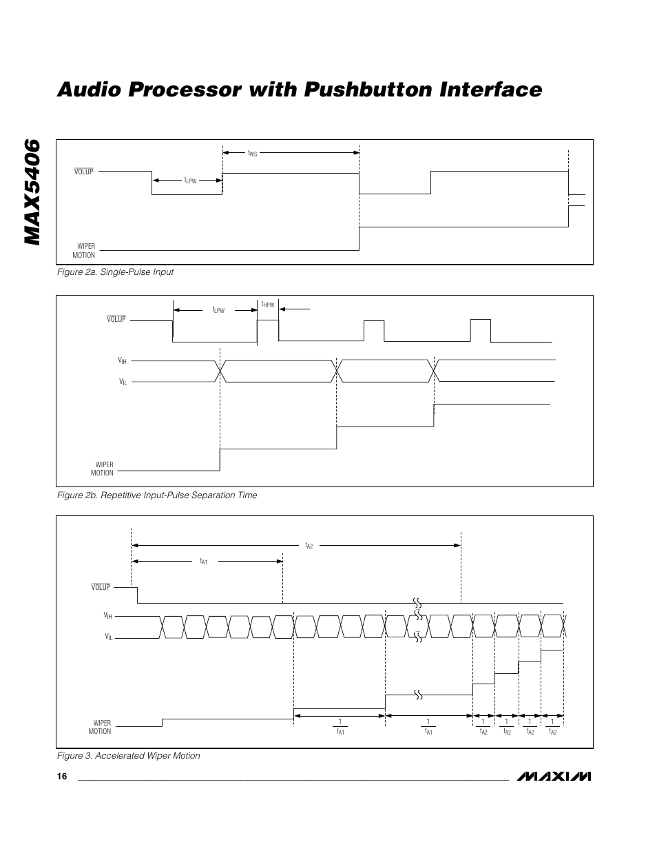 Max5406 audio processor with pushbutton interface | Rainbow Electronics MAX5406 User Manual | Page 16 / 26
