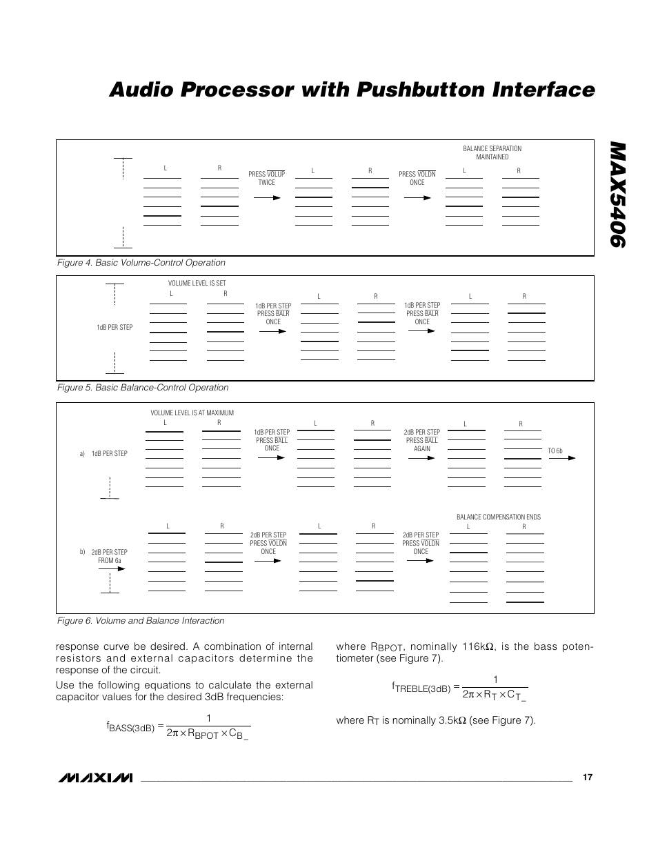 Max5406 audio processor with pushbutton interface | Rainbow Electronics MAX5406 User Manual | Page 17 / 26