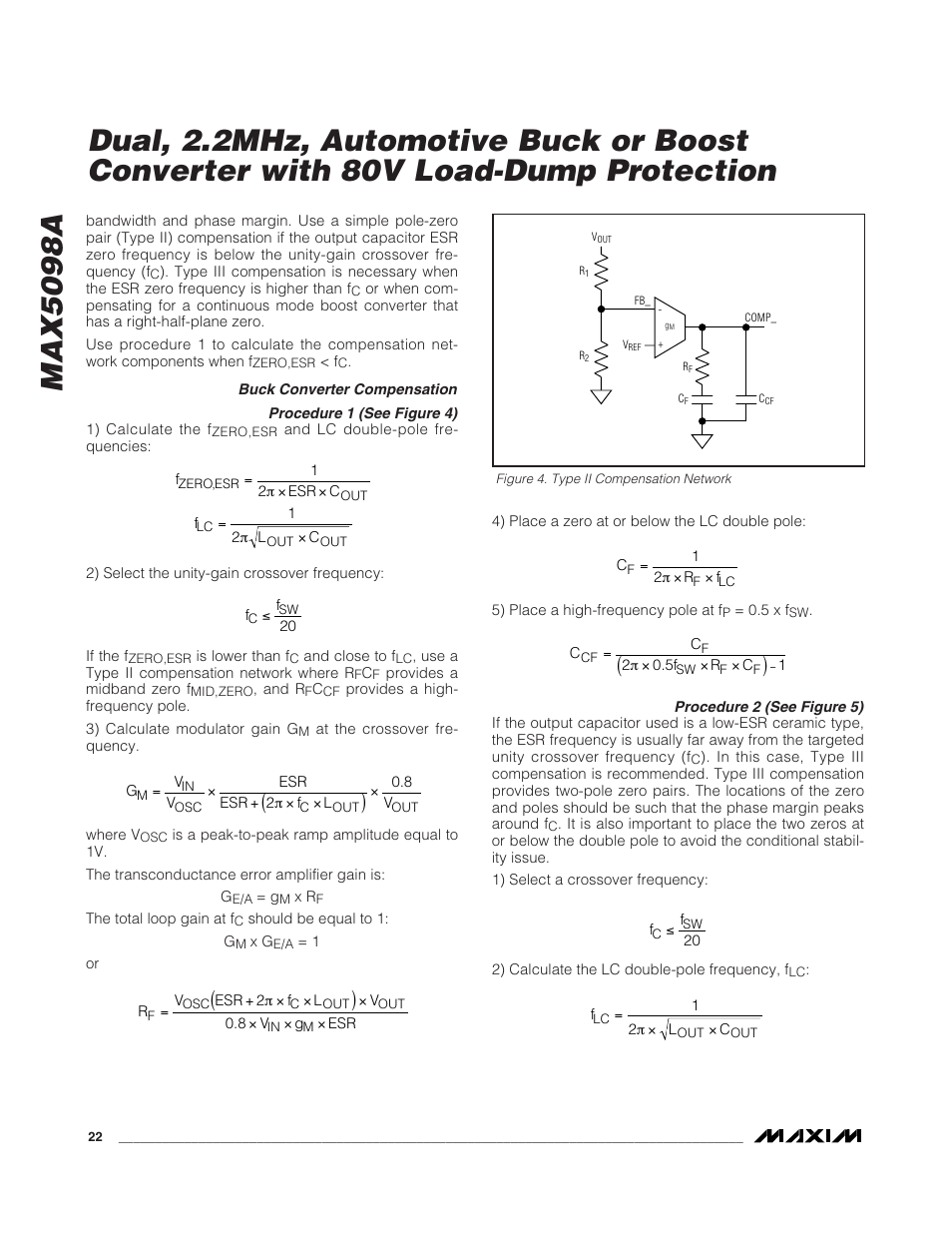 Rainbow Electronics MAX5098A User Manual | Page 22 / 28