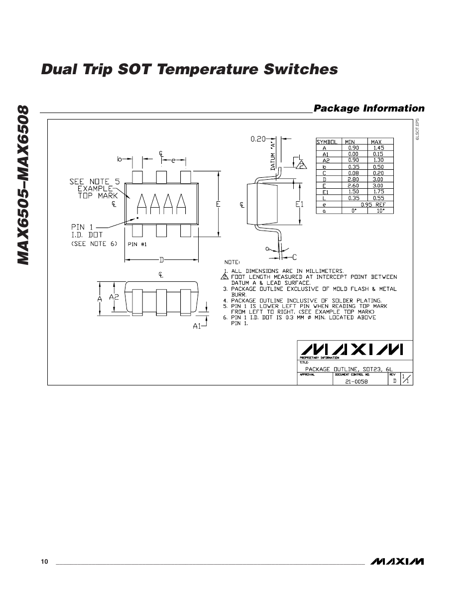 Rainbow Electronics MAX6508 User Manual | Page 10 / 12