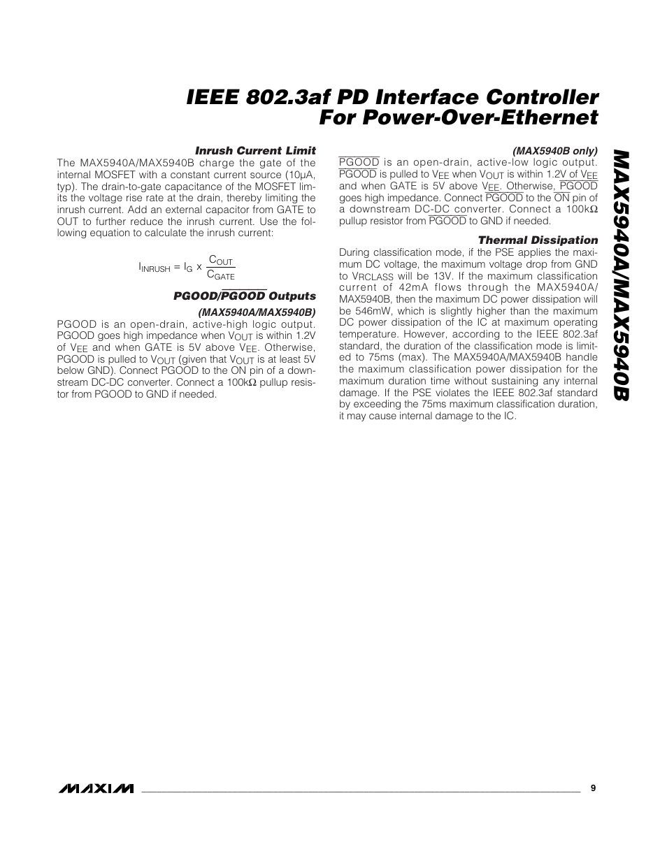 Rainbow Electronics MAX5940B User Manual | Page 9 / 15