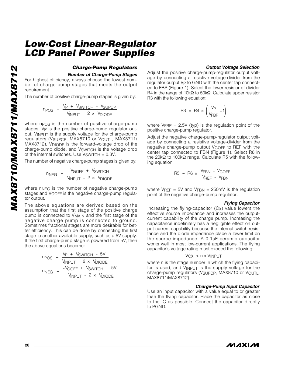 Rainbow Electronics MAX8712 User Manual | Page 20 / 23