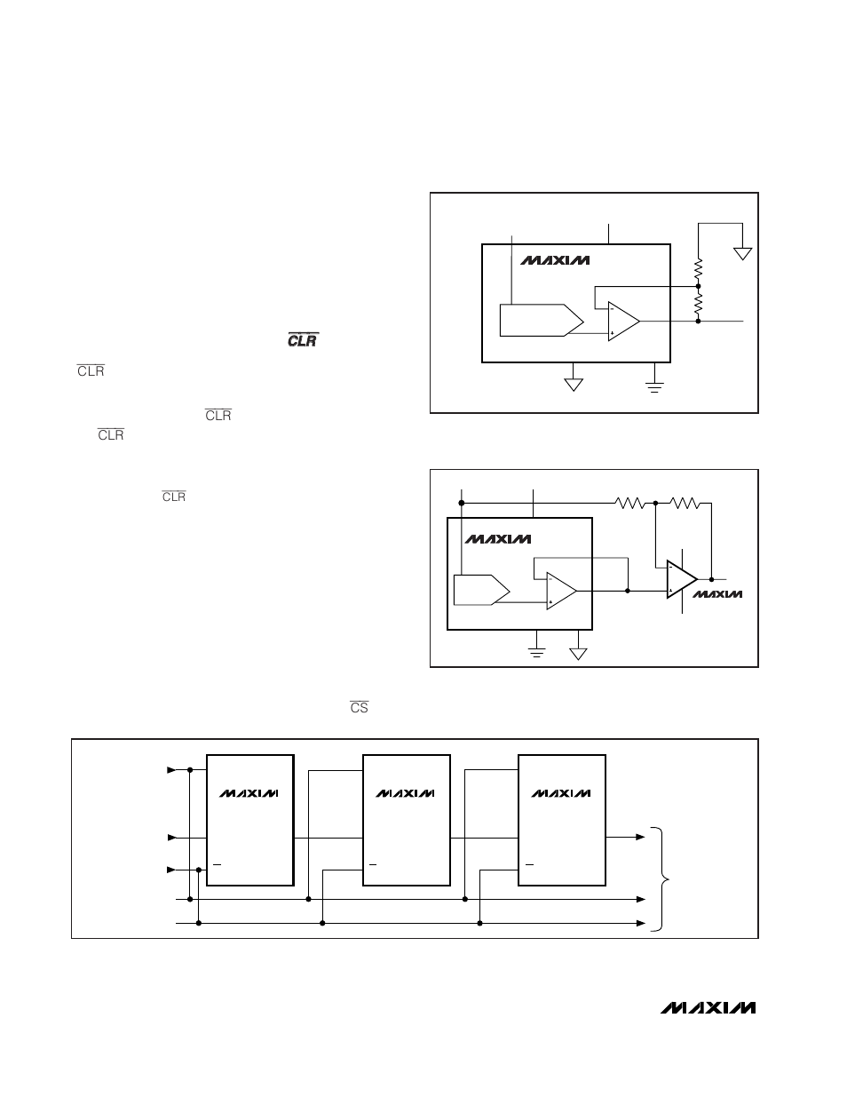Reset (rstval) and clear ( c cllr r ) functions, Daisy-chaining devices | Rainbow Electronics MAX5133 User Manual | Page 16 / 20