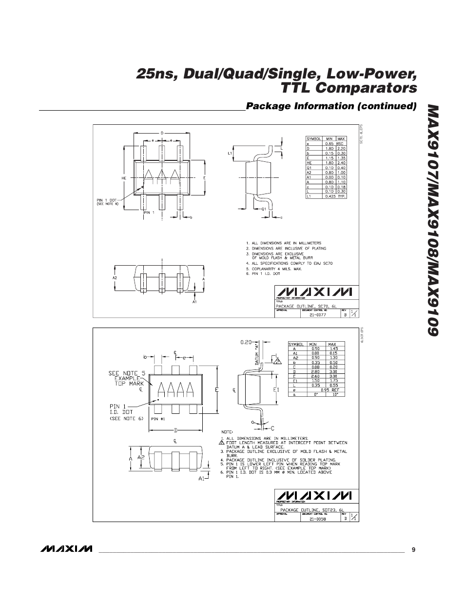 Rainbow Electronics MAX9109 User Manual | Page 9 / 10