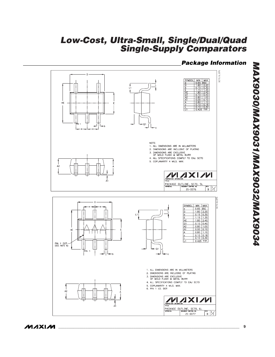 Rainbow Electronics MAX9034 User Manual | Page 9 / 11