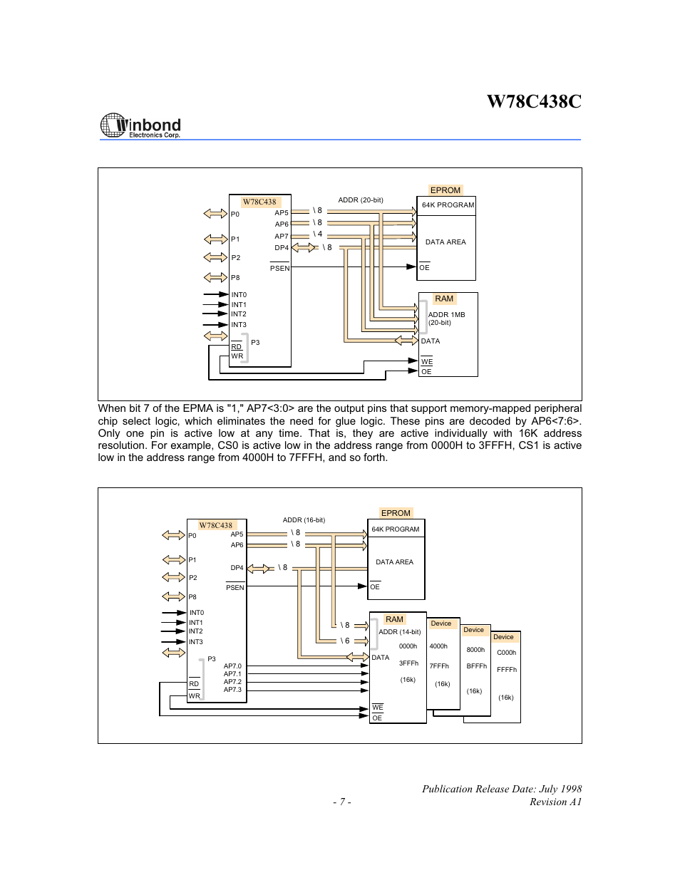 Rainbow Electronics W78C438C User Manual | Page 7 / 16