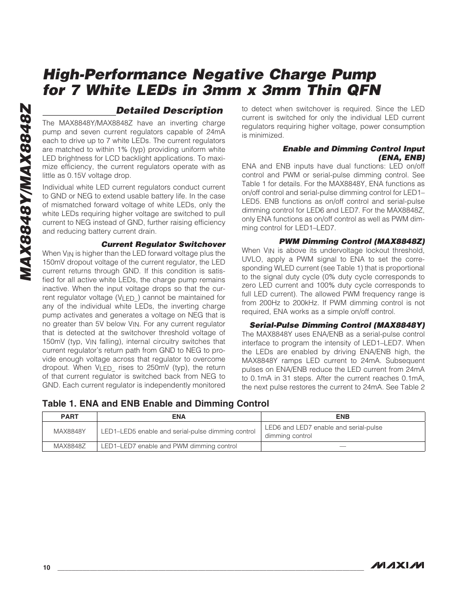 Detailed description | Rainbow Electronics MAX8848Z User Manual | Page 10 / 14