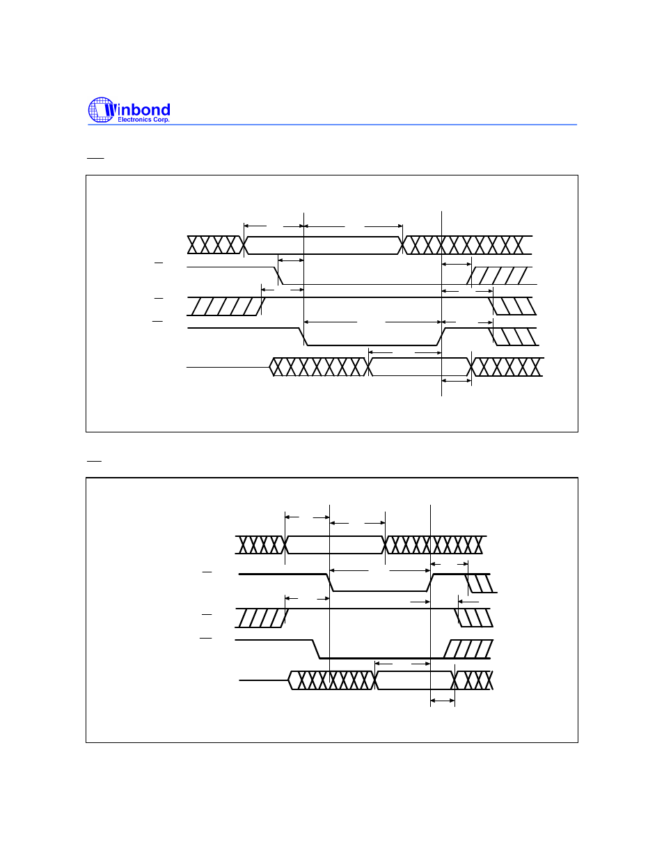 Controlled command write cycle timing diagram | Rainbow Electronics W49L102 User Manual | Page 15 / 21