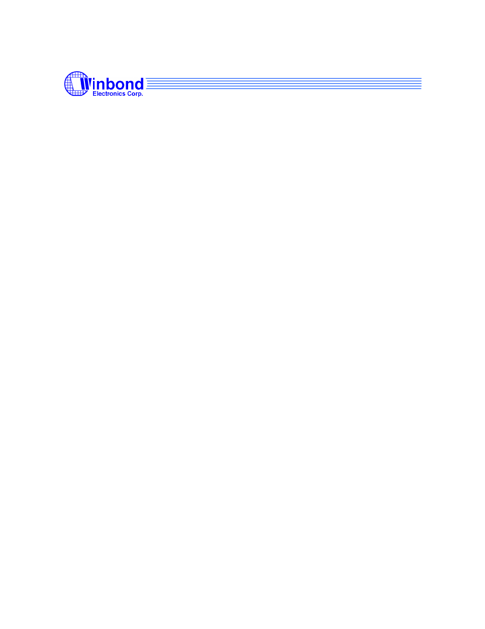 Rainbow Electronics W29C040 User Manual | 20 pages