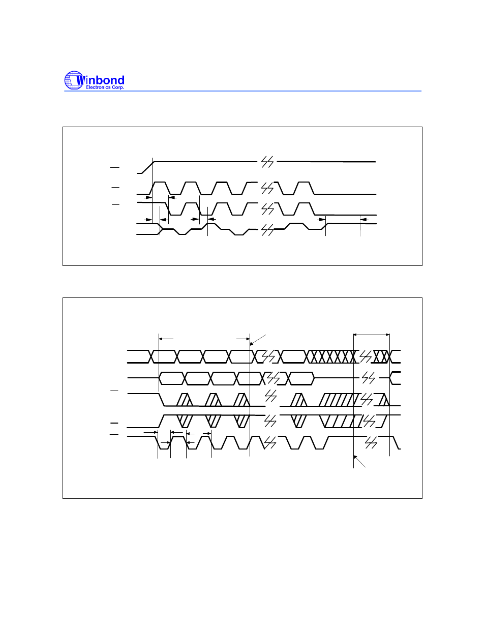 Toggle bit timing diagram | Rainbow Electronics W29C040 User Manual | Page 16 / 20