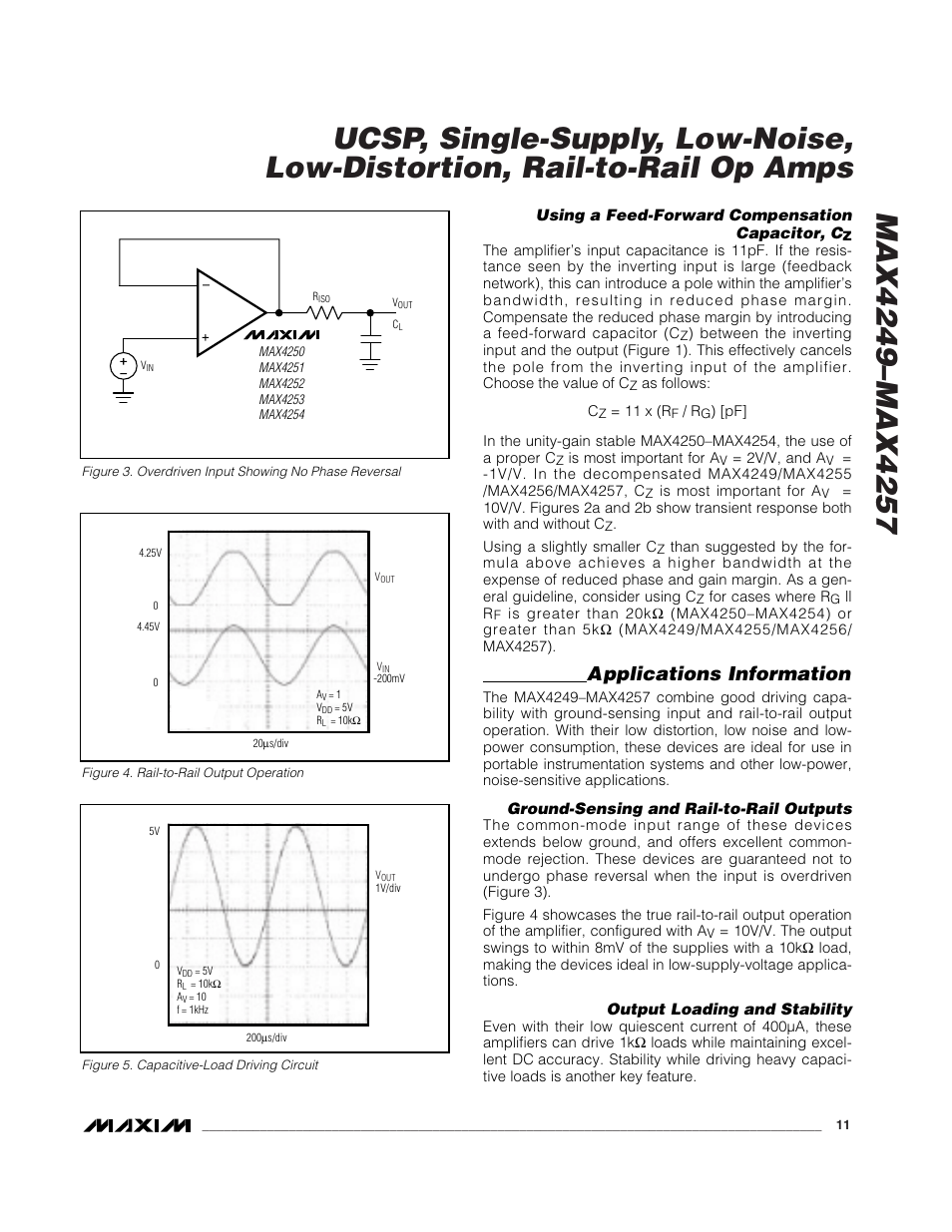 Applications information | Rainbow Electronics MAX4249_MAX4257 User Manual | Page 11 / 19