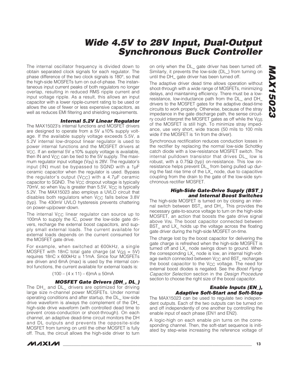 Rainbow Electronics MAX15023 User Manual | Page 13 / 27