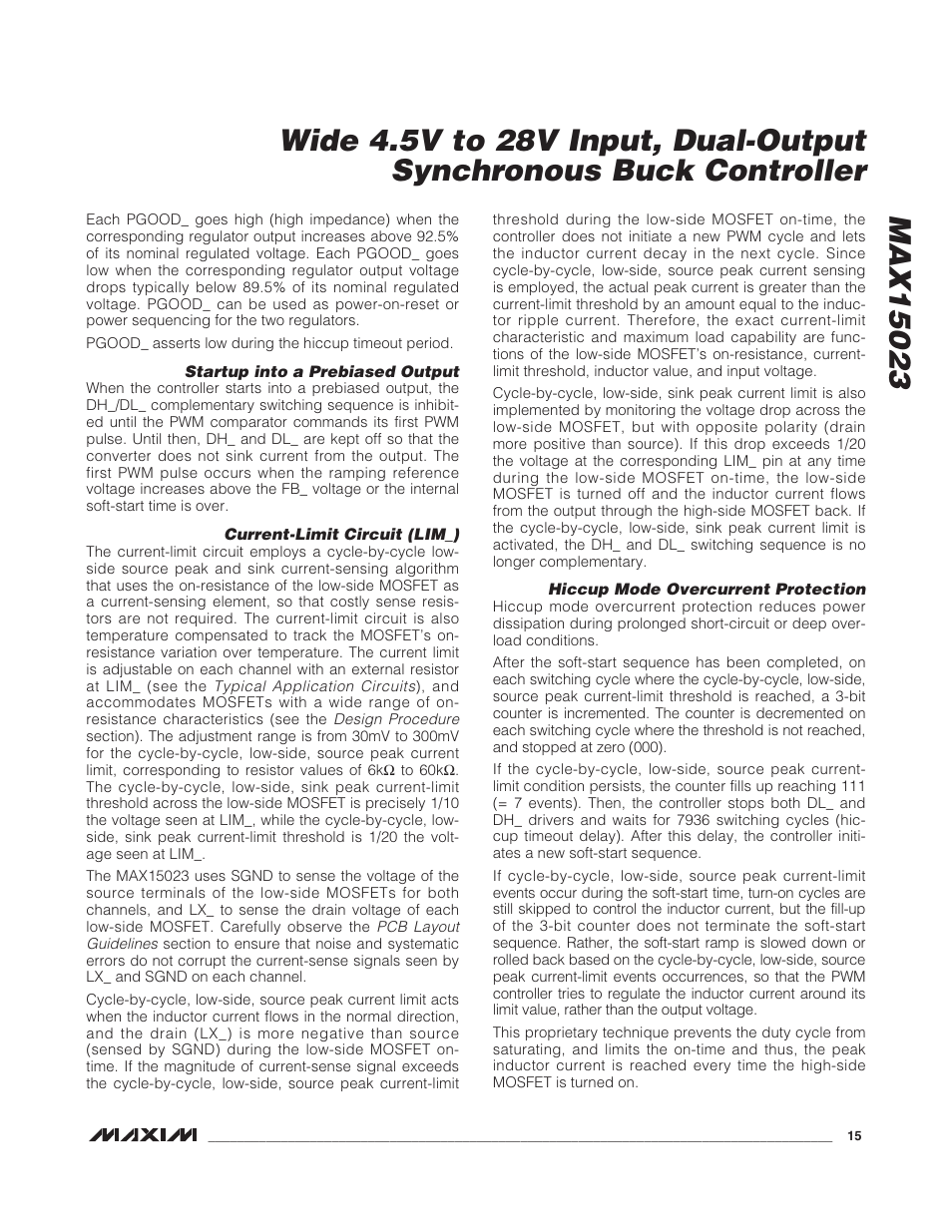 Rainbow Electronics MAX15023 User Manual | Page 15 / 27