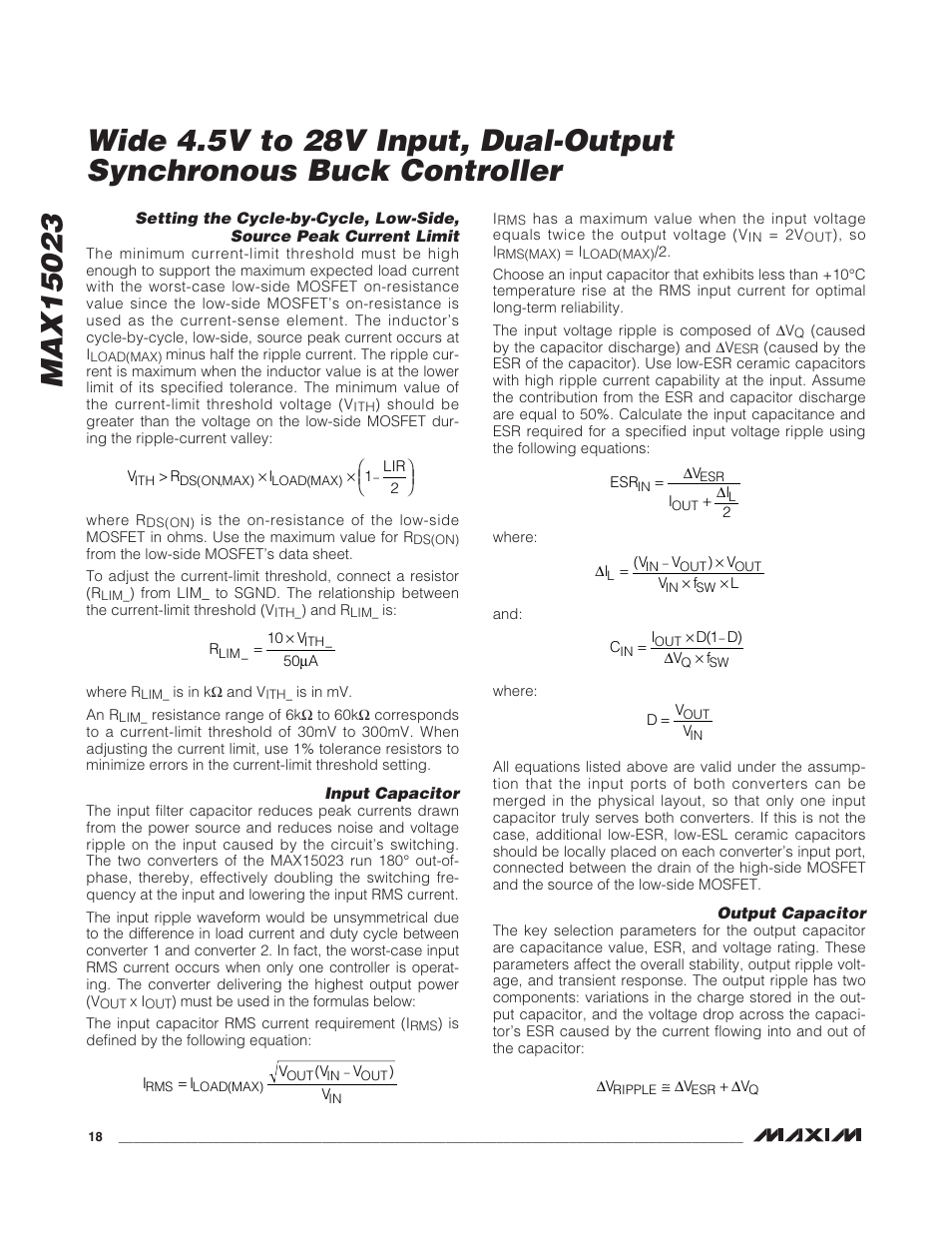Rainbow Electronics MAX15023 User Manual | Page 18 / 27