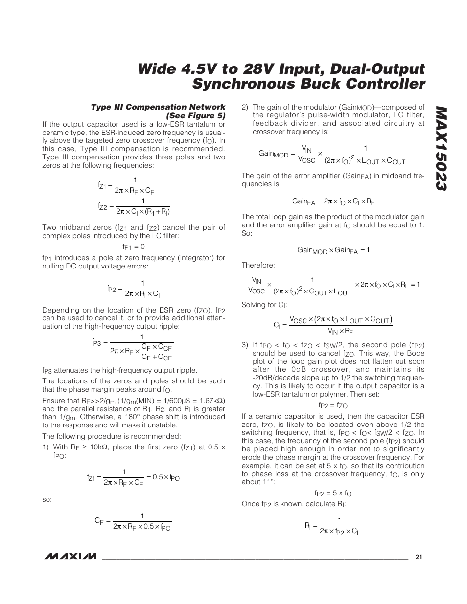Rainbow Electronics MAX15023 User Manual | Page 21 / 27