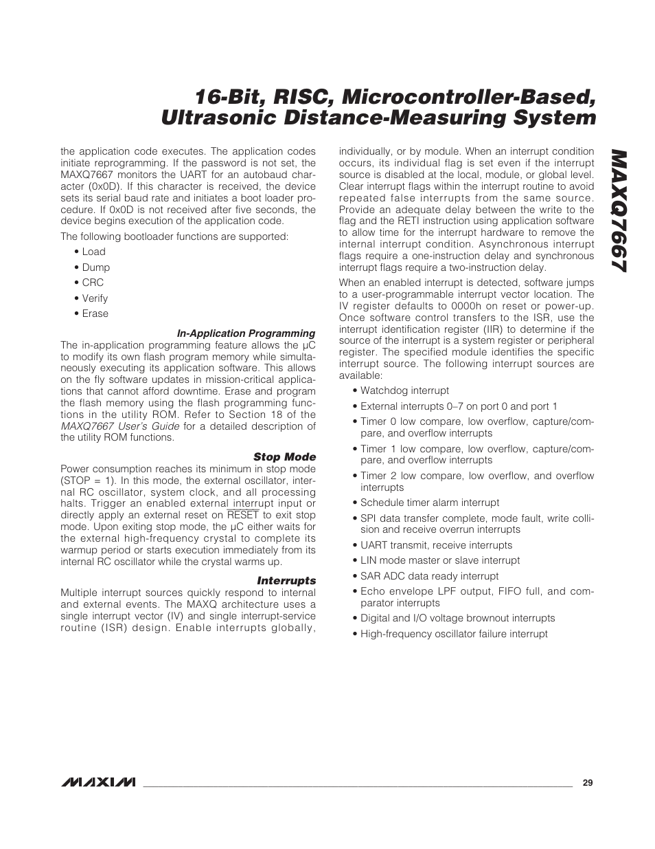 Rainbow Electronics MAXQ7667 User Manual | Page 29 / 40