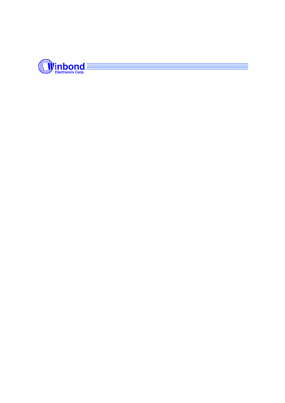 Rainbow Electronics W29EE011 User Manual | 20 pages