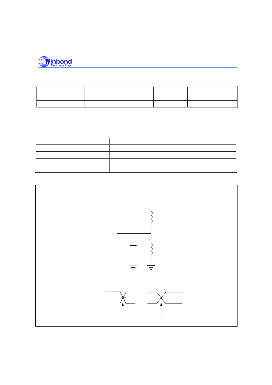 Capacitance, Ac characteristics | Rainbow Electronics W29EE011 User Manual | Page 10 / 20