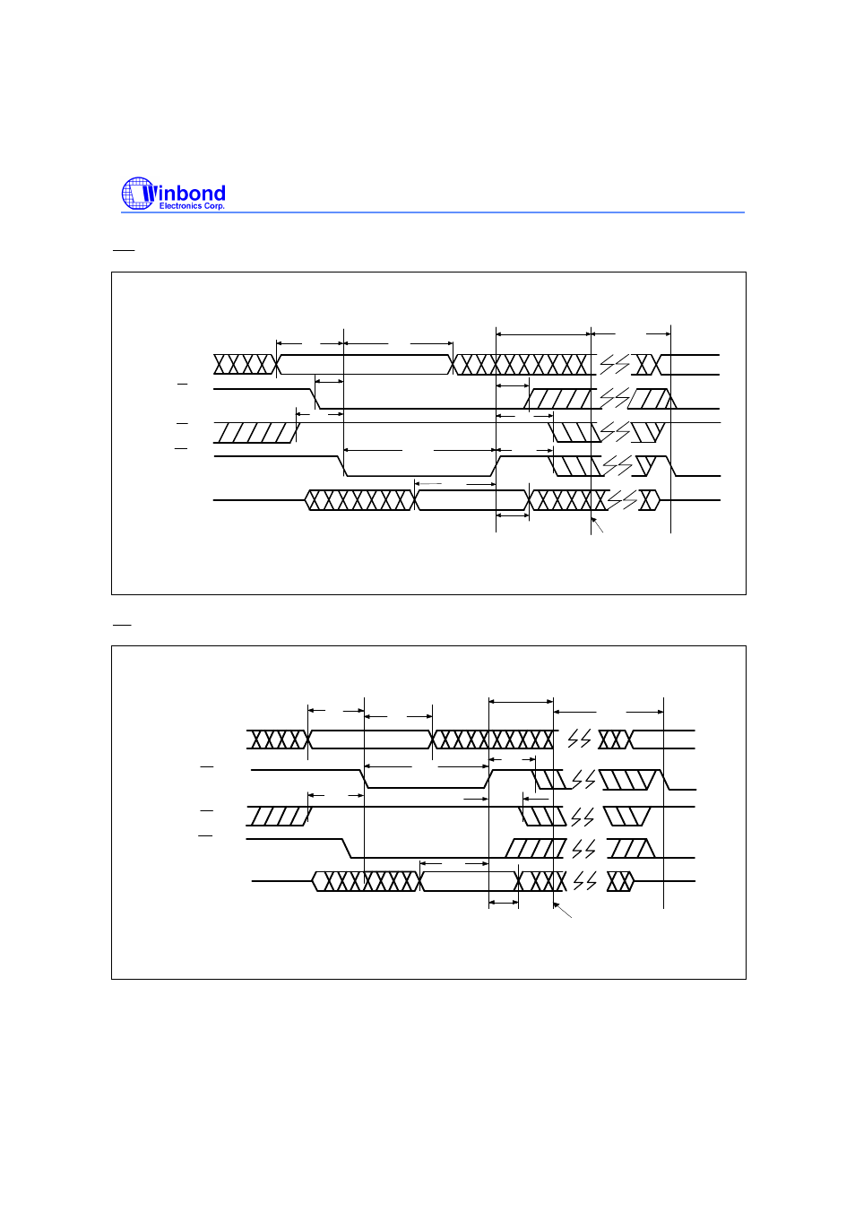 Controlled write cycle timing diagram | Rainbow Electronics W29EE011 User Manual | Page 13 / 20
