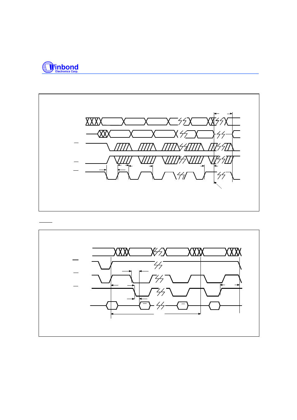 Page write cycle timing diagram, Polling timing diagram, Data | Rainbow Electronics W29EE011 User Manual | Page 14 / 20