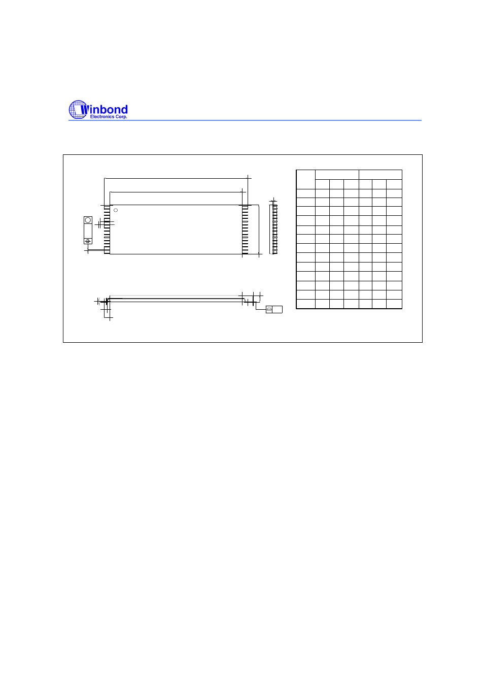Pin tsop, Package dimensions, continued | Rainbow Electronics W29EE011 User Manual | Page 19 / 20