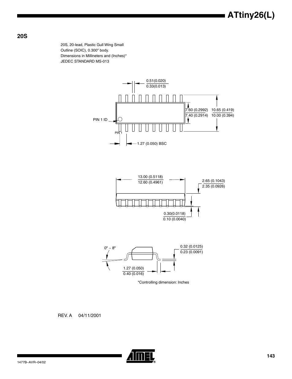 Attiny26(l) | Rainbow Electronics ATtiny26L User Manual | Page 143 / 151