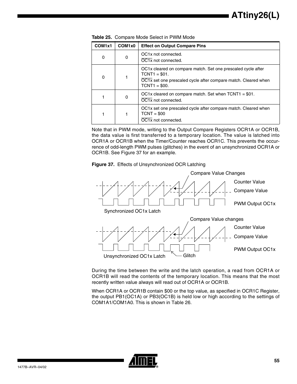 Attiny26(l) | Rainbow Electronics ATtiny26L User Manual | Page 55 / 151