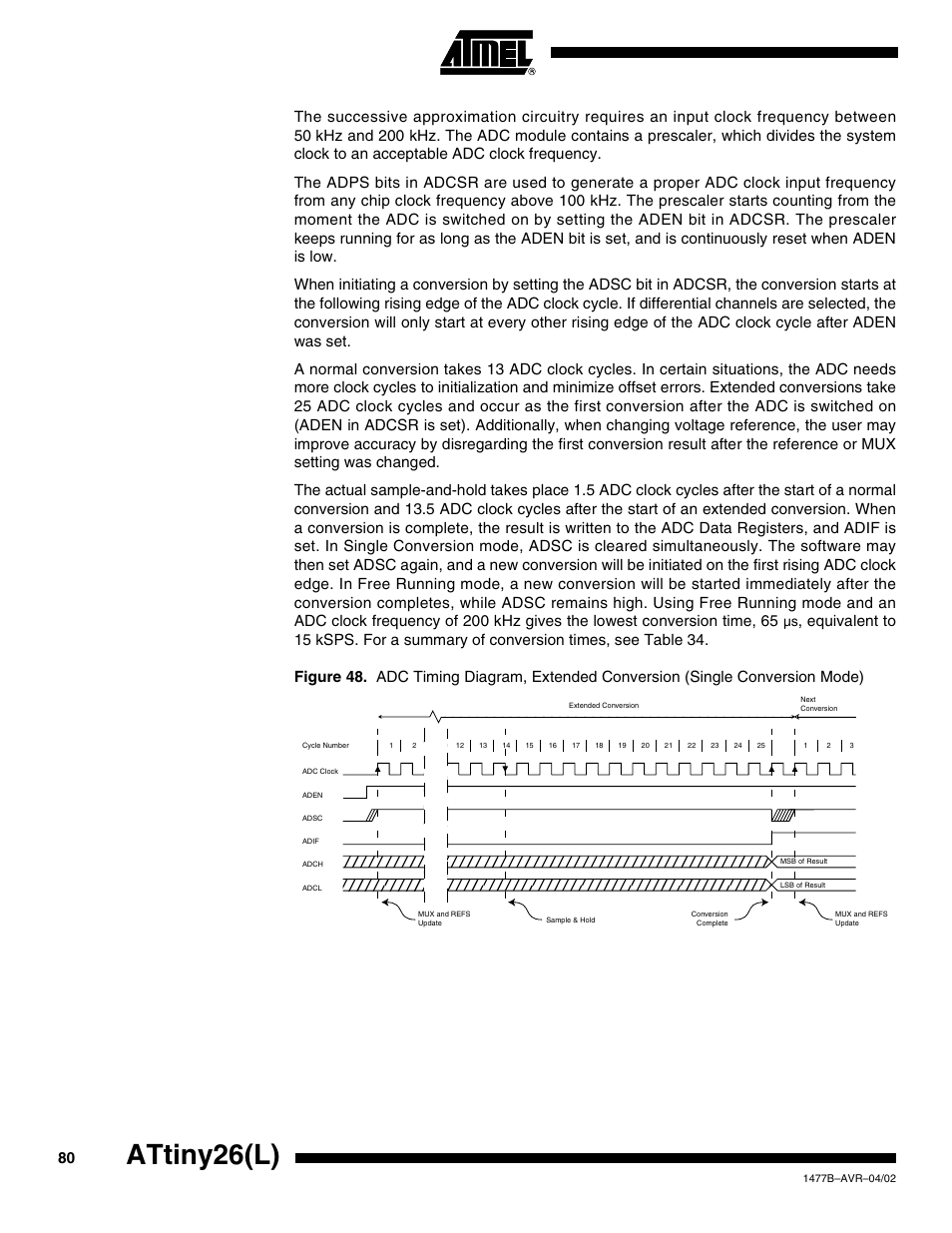 Attiny26(l) | Rainbow Electronics ATtiny26L User Manual | Page 80 / 151