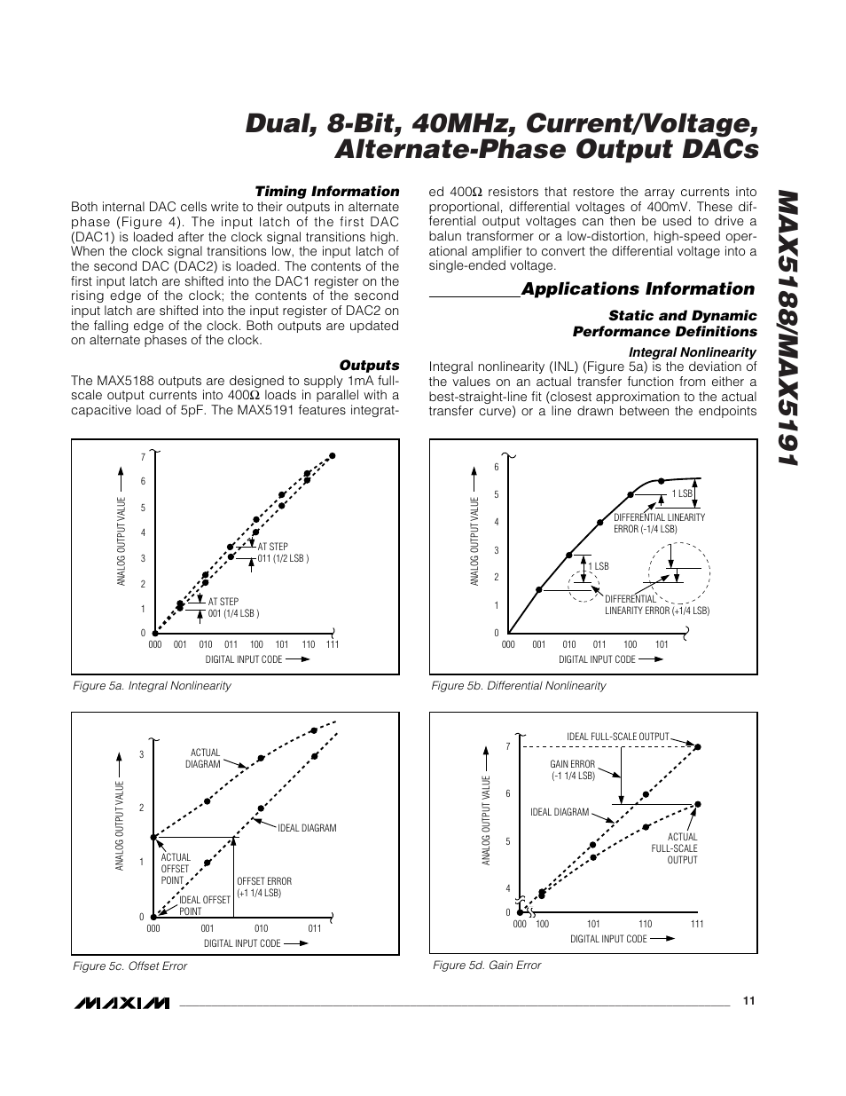 Applications information | Rainbow Electronics MAX5191 User Manual | Page 11 / 14