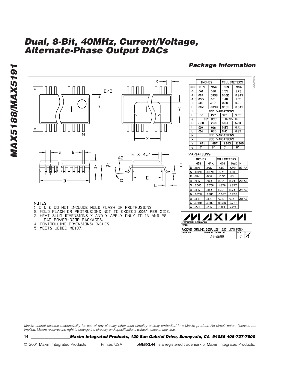 Rainbow Electronics MAX5191 User Manual | Page 14 / 14