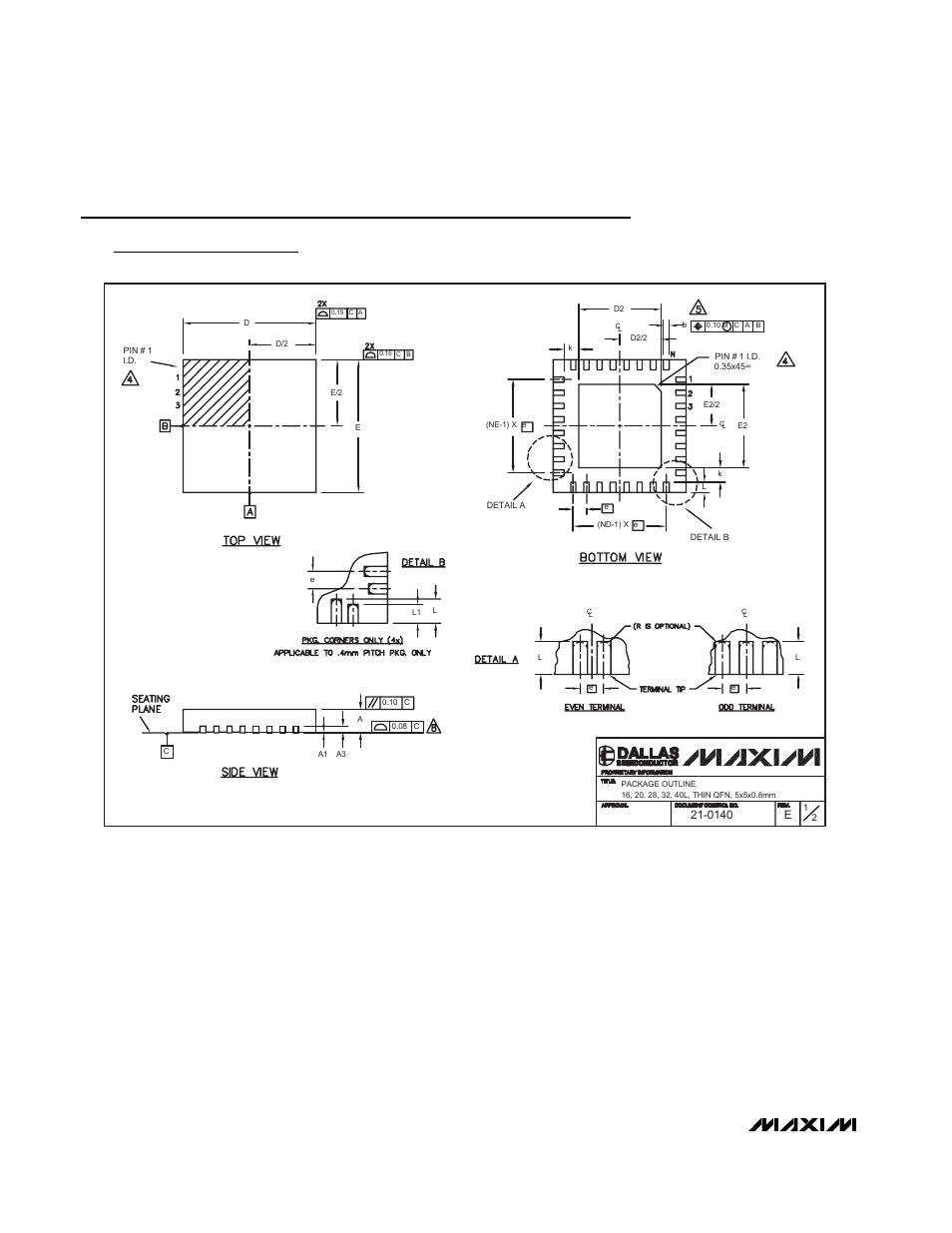 Package information | Rainbow Electronics MAX9770 User Manual | Page 22 / 24