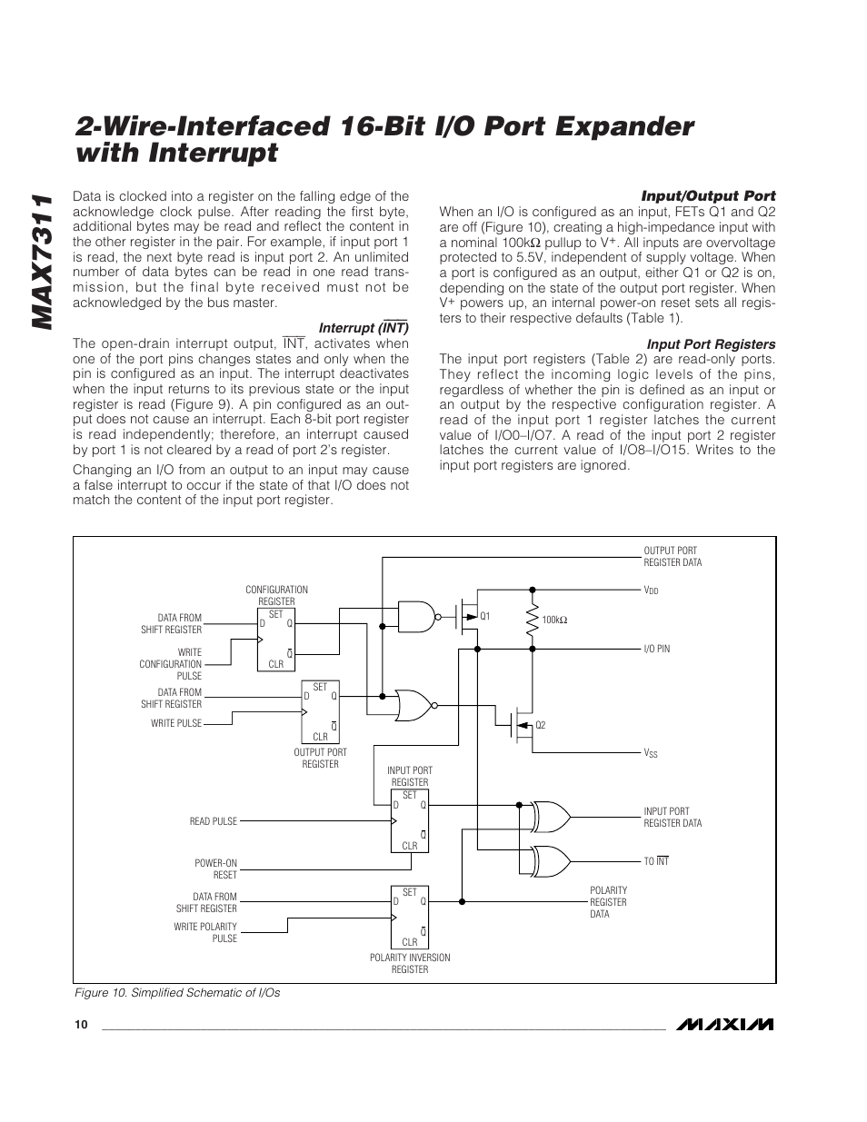 Max7311 | Rainbow Electronics MAX7311 User Manual | Page 10 / 17
