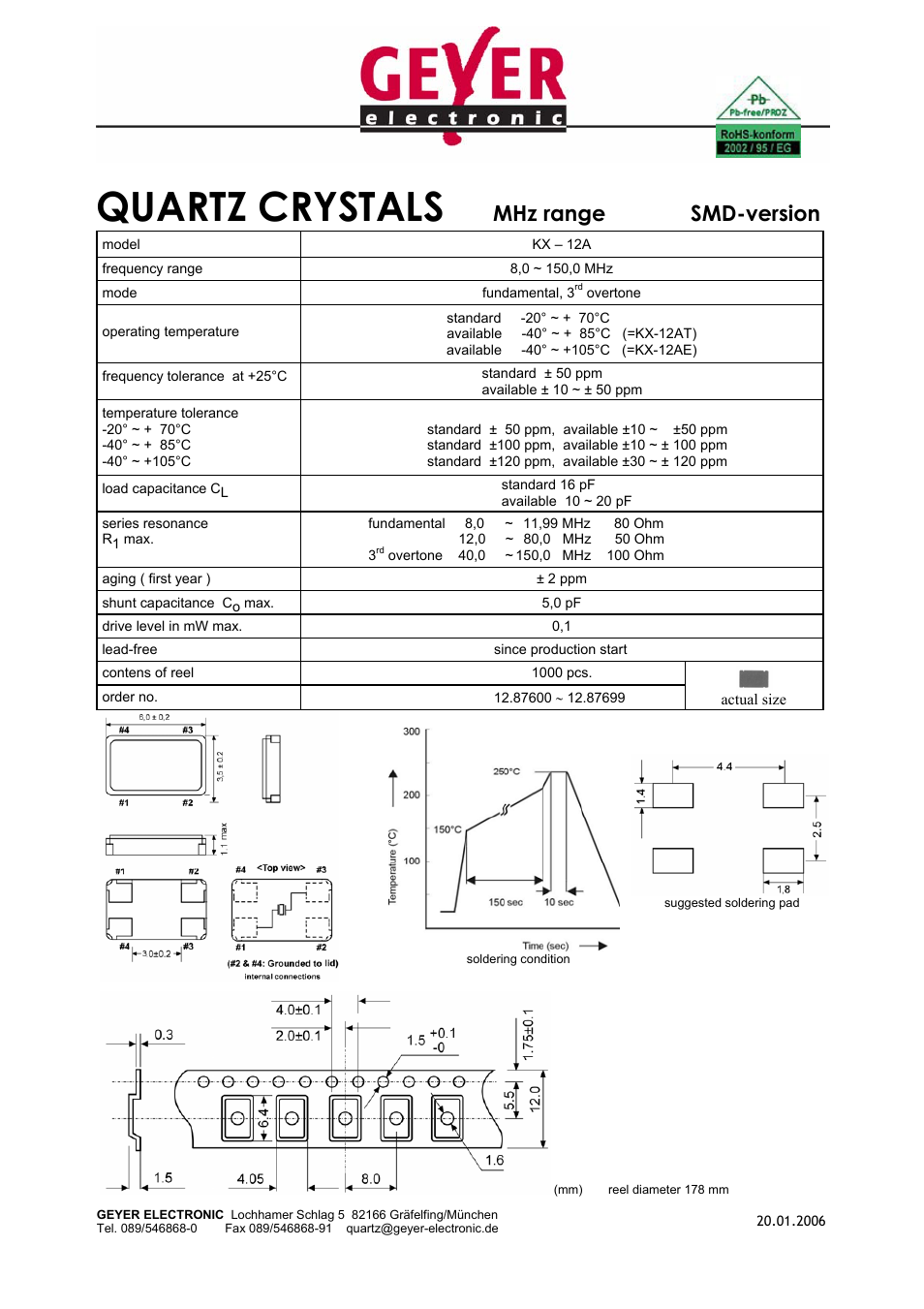 Rainbow Electronics KX-12А User Manual | 1 page
