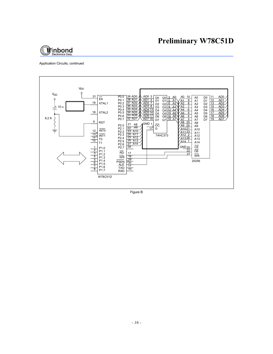 Preliminary w78c51d | Rainbow Electronics W78C51D User Manual | Page 16 / 18