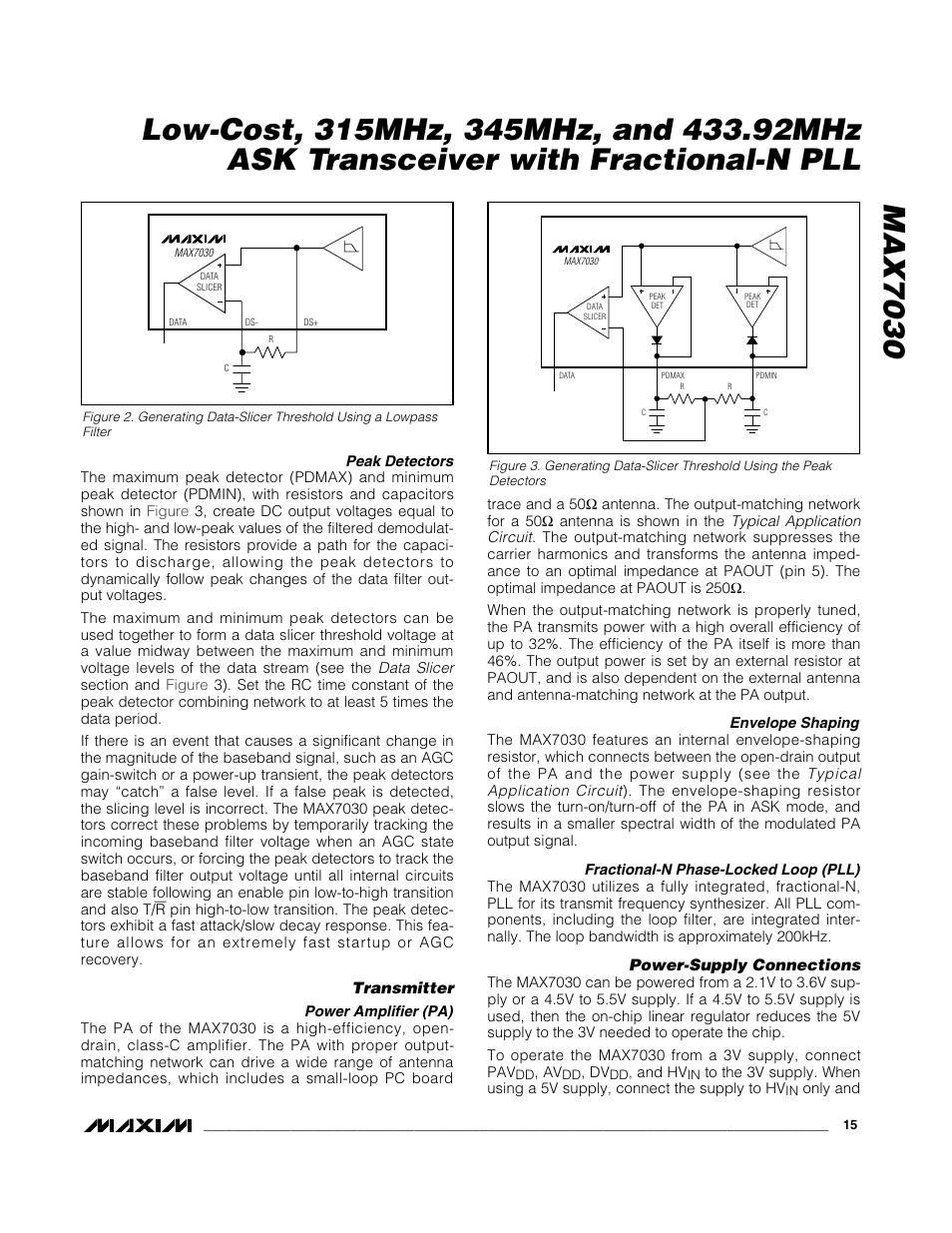 Rainbow Electronics MAX7030 User Manual | Page 15 / 20