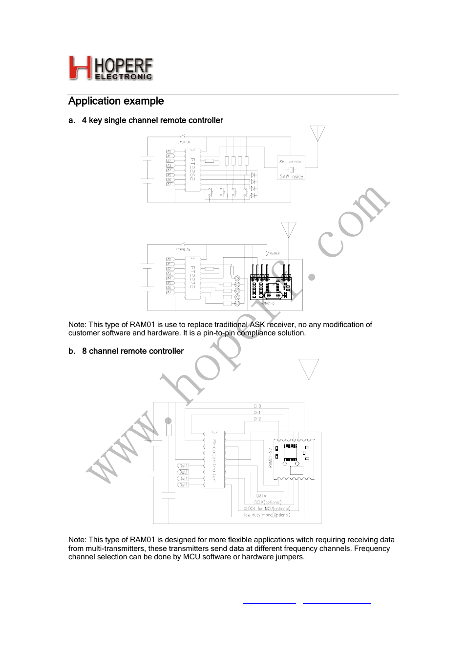 Ram01, Application example | Rainbow Electronics RAM01 User Manual | Page 5 / 7