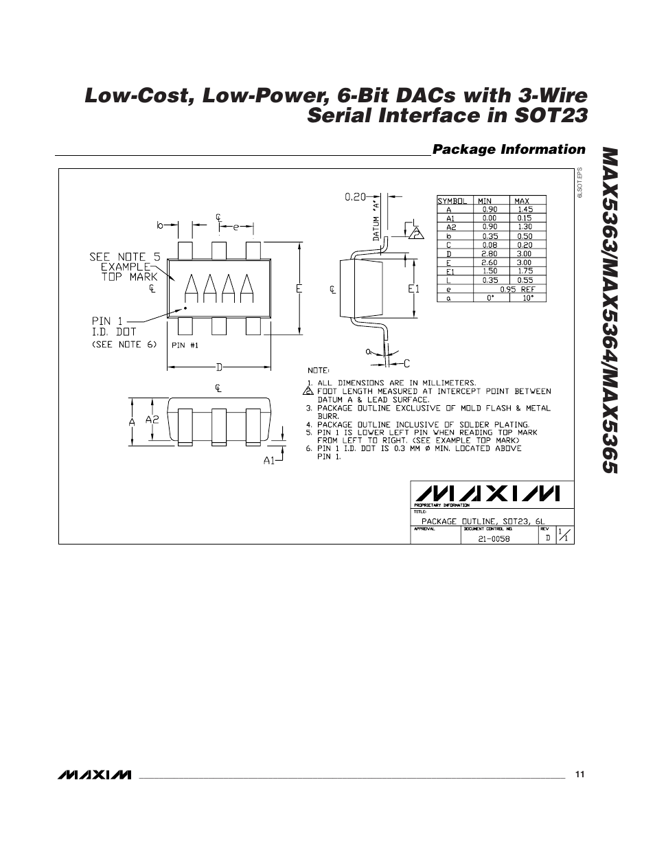 Rainbow Electronics MAX5365 User Manual | Page 11 / 12